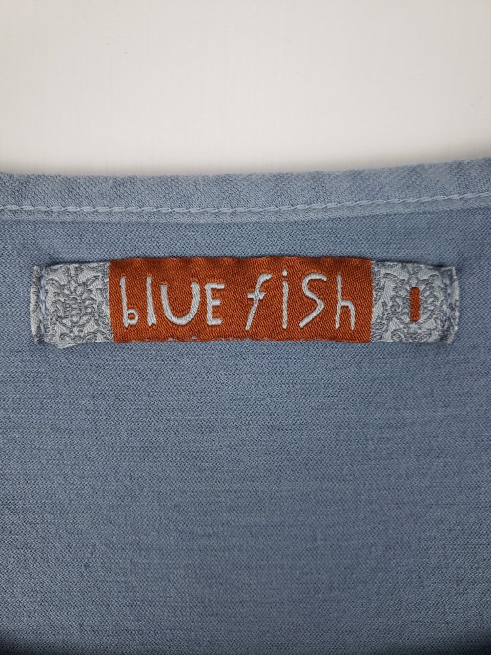 Blue Fish Clothing Sunny Day Top Summer Blue Bell Seam 3/4 Size 1 Womens M - Picture 4 of 8